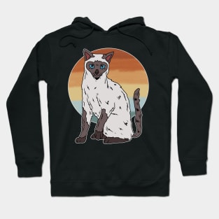 SIAMESE CAT RETRO Hoodie